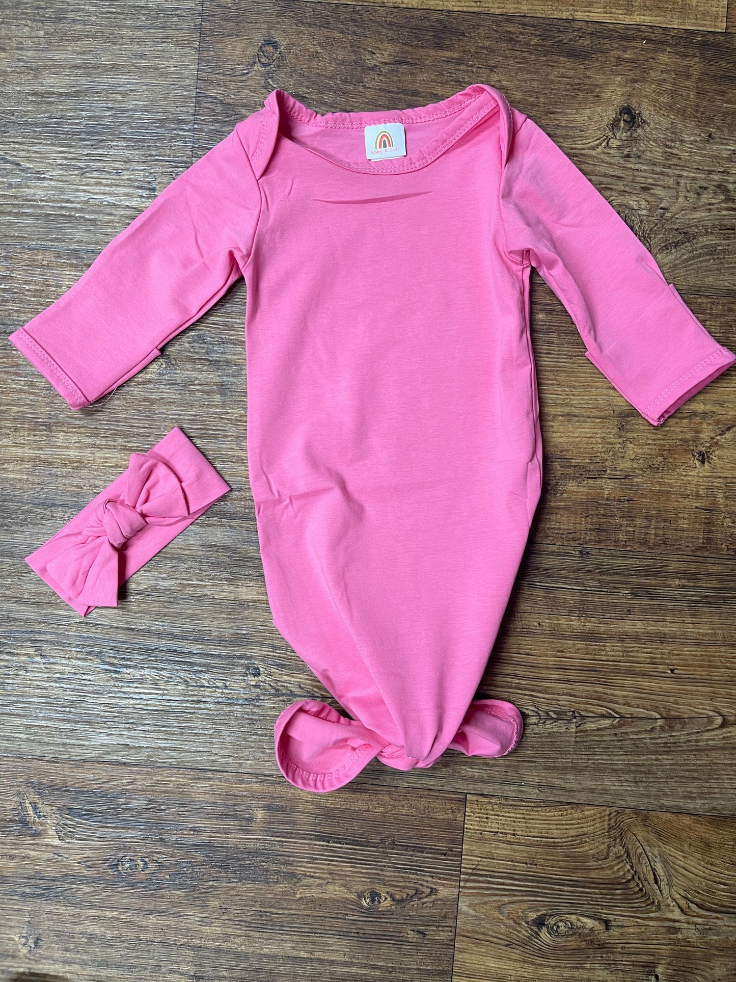 Bubble Gum Pink Baby Gown