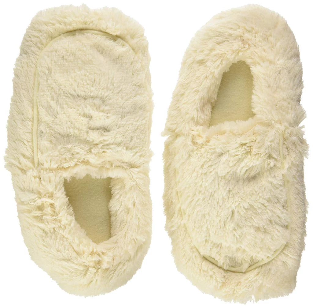 Warmies cream slippers
