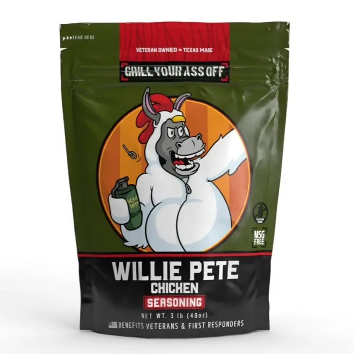 Willie Pete Chicken Seasoning 3LB Bag - Poultry, Garlic
