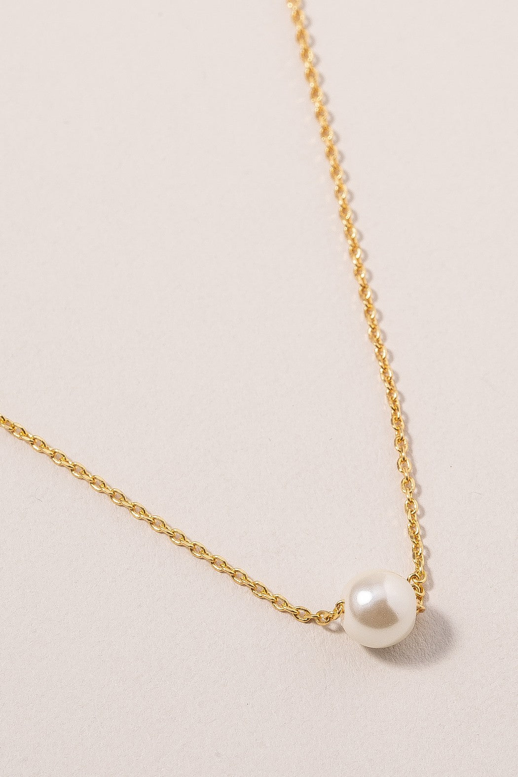 5mm Bridesmaids Pearl Charm Necklace