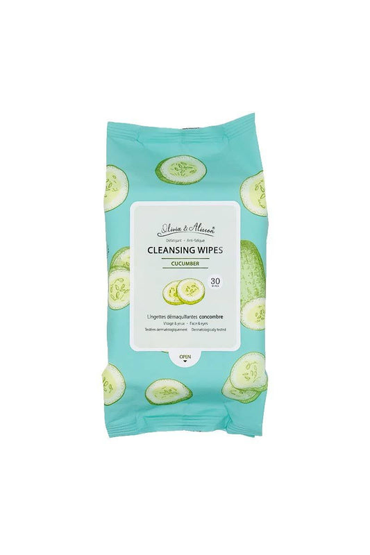 Olivia & Allison Cleansing Wipes - Cucumber