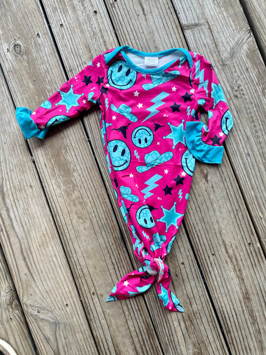 Disco Cowgirl Baby Gown-OS