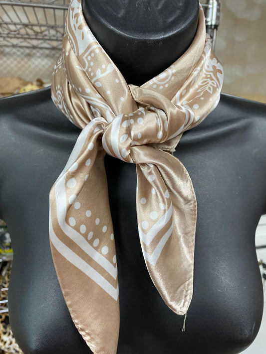 Large Cream Bandana Wild Rag