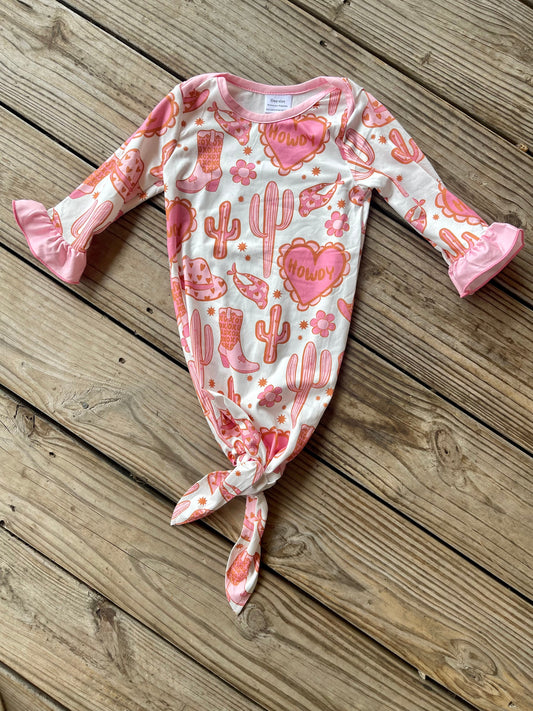 Saguaro Desert Baby Gown-OS
