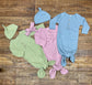 Waffle Knit Baby Gowns