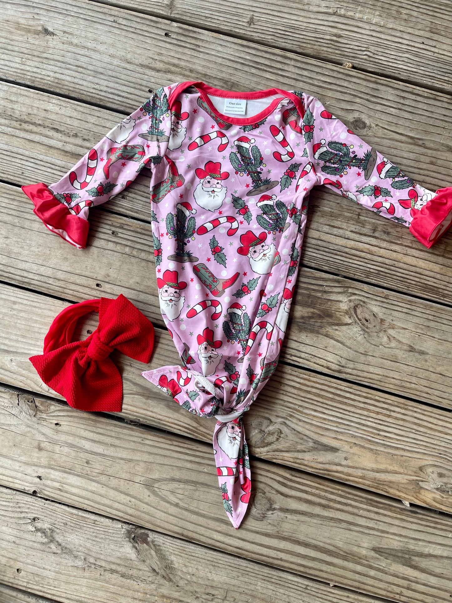 Cowtown Santa Baby Gown-OS