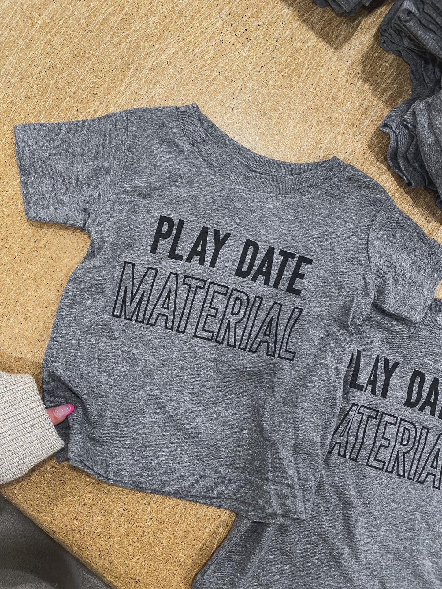"Play Date Material" Tee