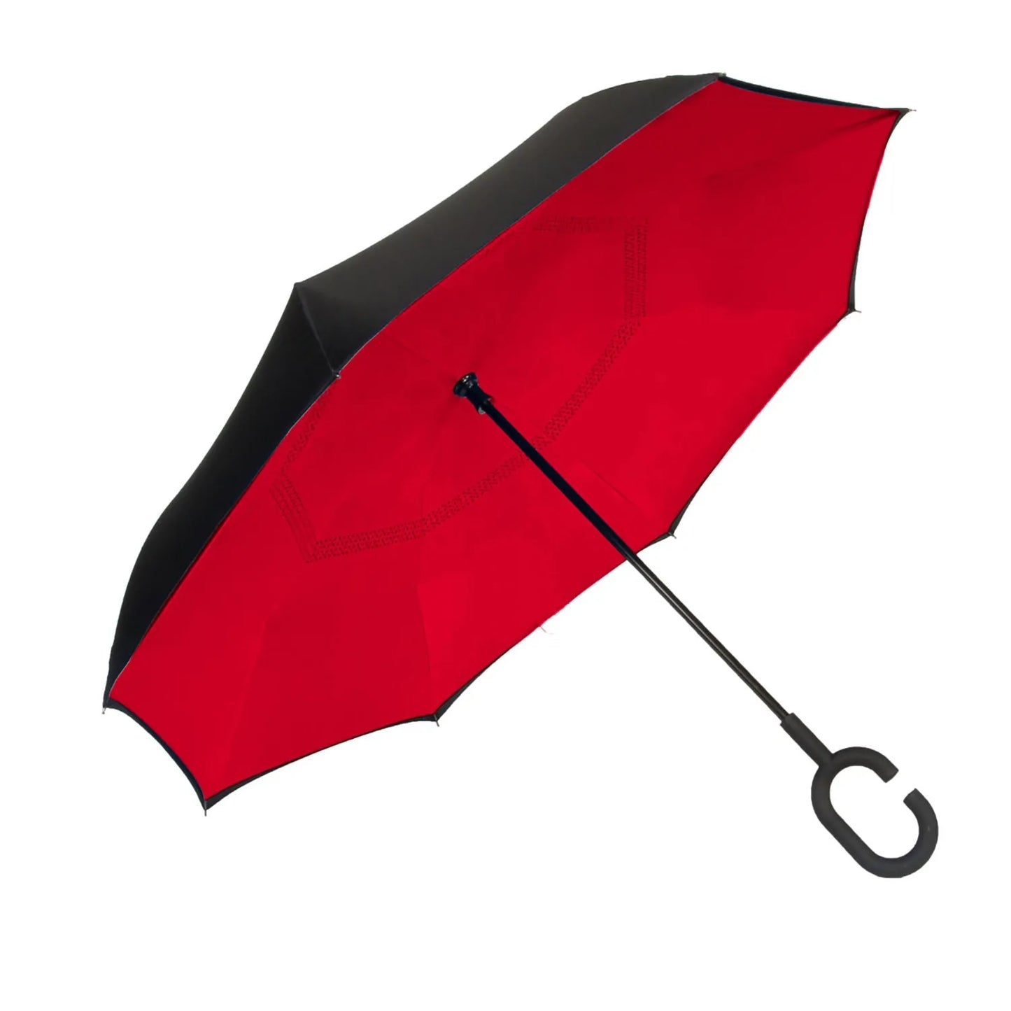 Reverse Closing Umbrella black/Red