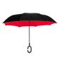 Reverse Closing Umbrella black/Red